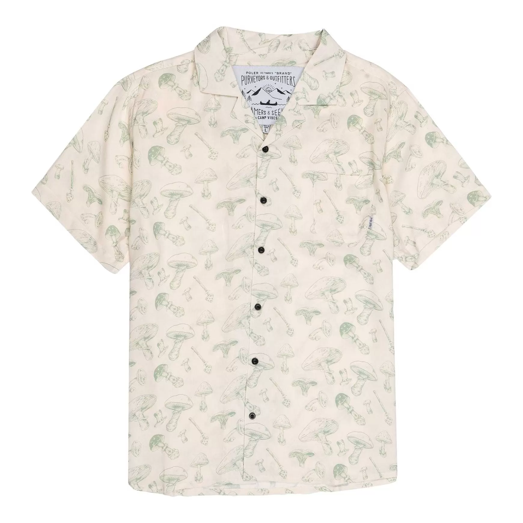 Cheap Camisa Aloha Botones