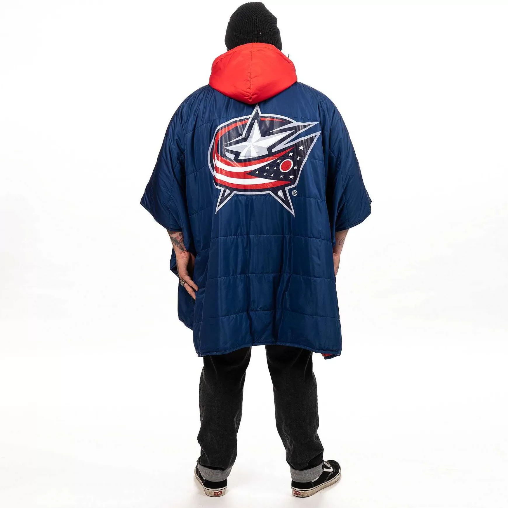 Hot Poncho Columbus Chaquetas Azules Nhl