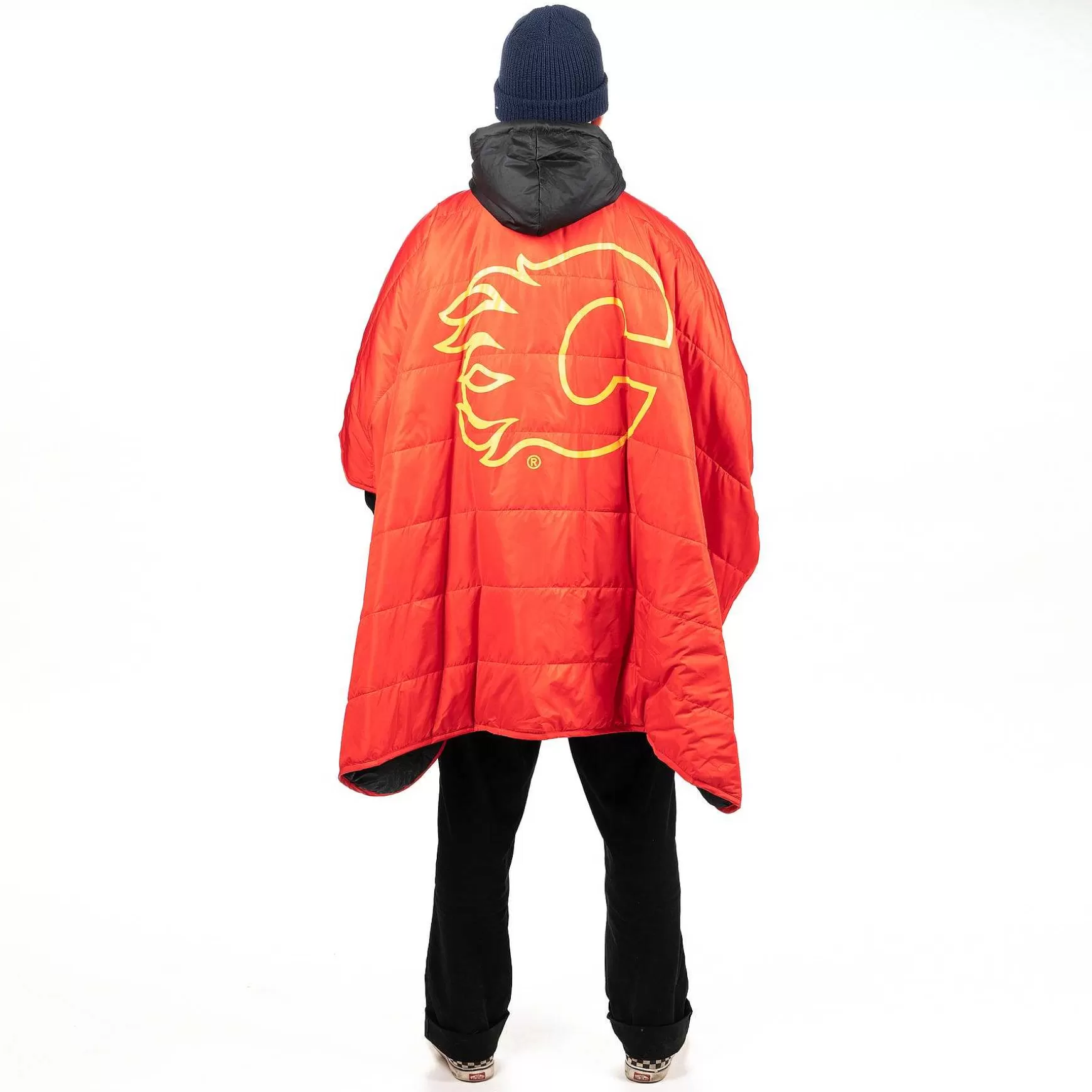 Best Sale Poncho De Llamas De Calgary Nhl